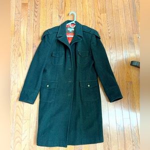 Casual Corner Forest Green Long Coat
